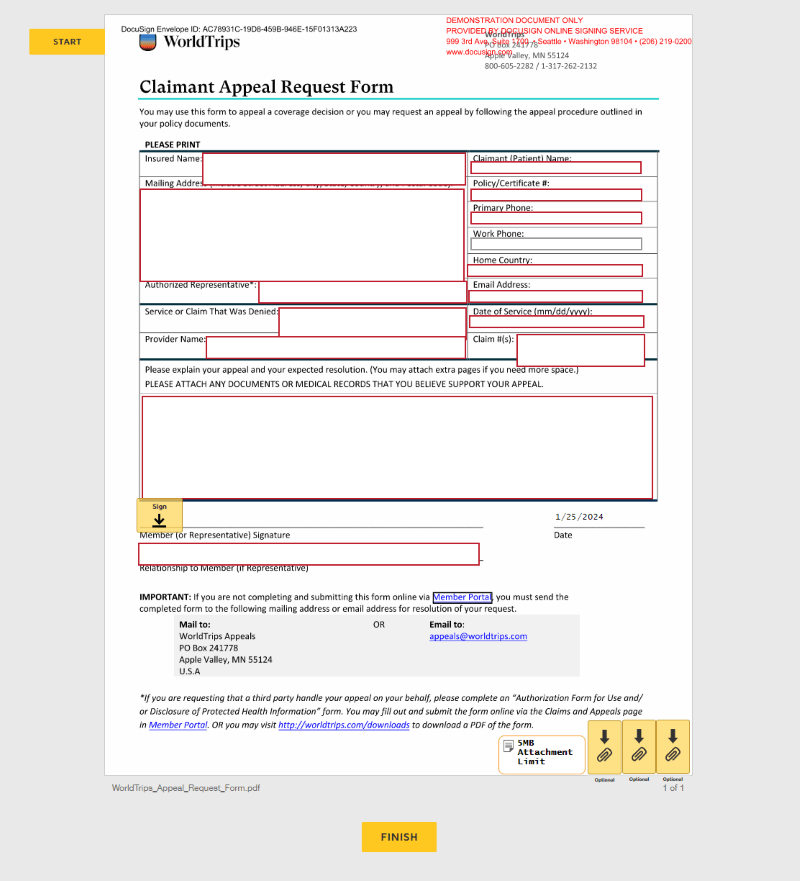 docusign-claimant-appeal-form docusign-claimant-appeal-form