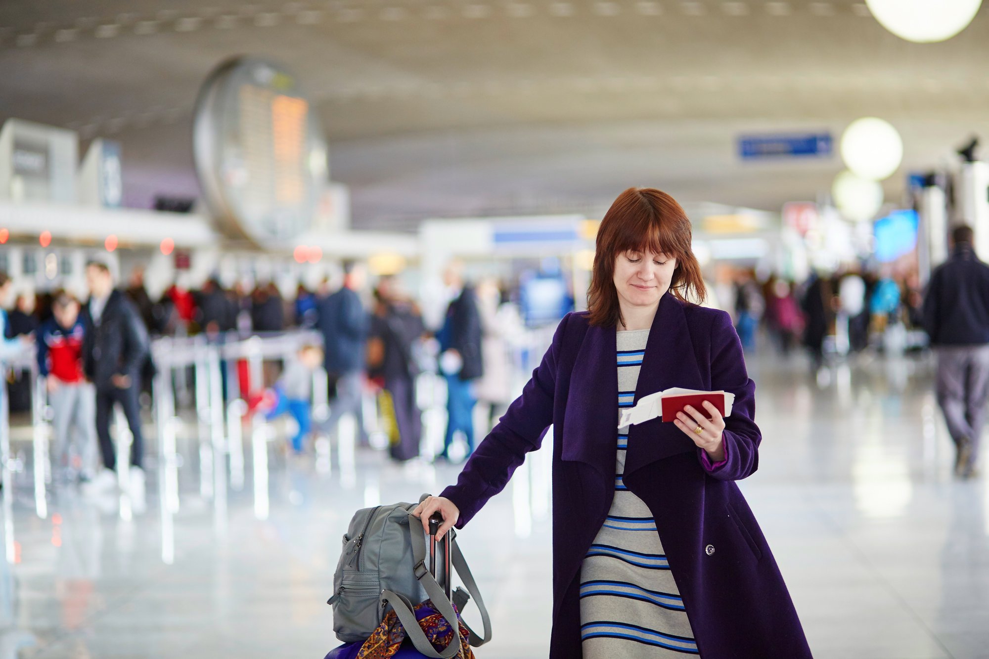 woman at airport